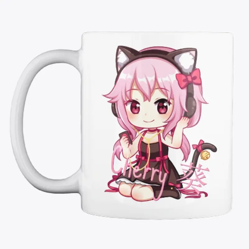 Cherry Neko Mug