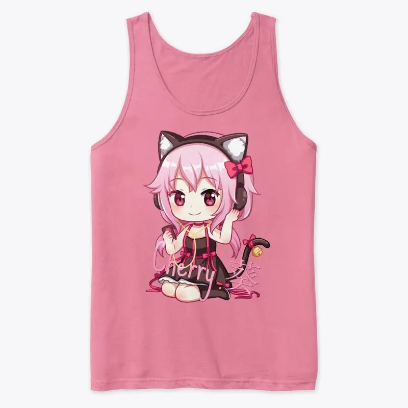 Cherry Neko Tank Top